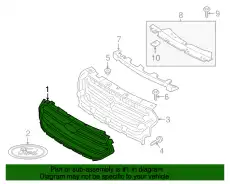 Решетка радиатора FORD GJ5Z-8200-CC