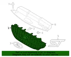 Решетка радиатора FORD KT4Z8200BA