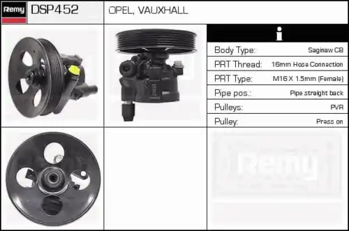 Насос гидроусилителя руля DELCO REMY DSP452