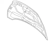 HOOD ASY - LESS HINGES AM5Z-16612-A FORD