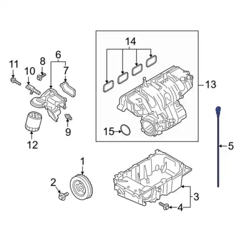 INDICATOR ASY - OIL LEVEL LB5Z6750A FORD