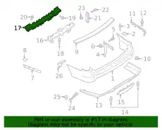 Абсорбер-усилитель бампера FORD JL1Z-17E855-C