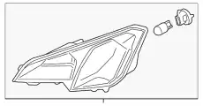 LAMP ASY - SIDE MARKER GN1Z-13200-AB FORD