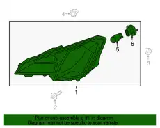 LAMP ASY - SIDE MARKER GN1Z-13200-AB FORD