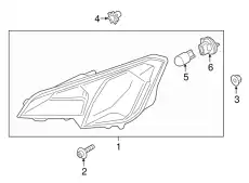 LAMP ASY - SIDE MARKER GN1Z-13200-AB FORD