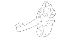 LATCH BL8Z-7826413-B FORD