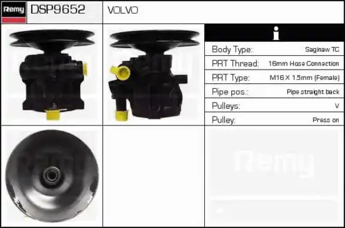 Насос гидроусилителя руля DELCO REMY DSP9652