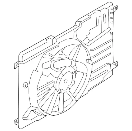 MOTOR AND FAN ASY - ENGINE COO CV6Z-8C607-S FORD