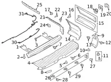 MOULDING - BUMPER PROTECTION CK4Z-17C829-AC FORD