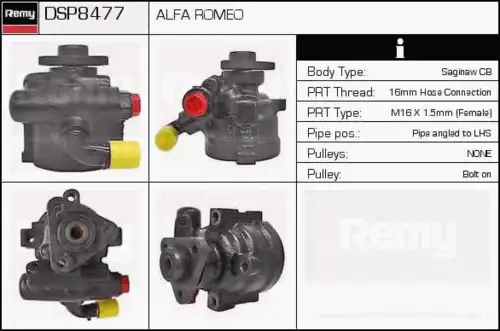 Насос гидроусилителя руля DELCO REMY DSP8477