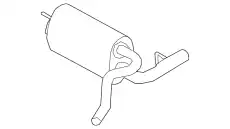 MUFFLER ASY - CENTRE AND REAR KV6Z5230B FORD