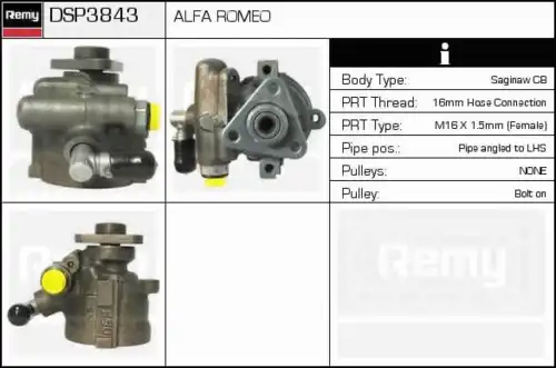 Насос гидроусилителя руля DELCO REMY DSP3843