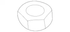 NUT - HEX. W520412-S443 FORD