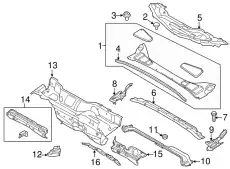 NUT - HEX. W520412-S443 FORD