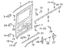 RIVET W717787S417 FORD