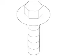 SCREW AND WASHER ASY W704176-S443 FORD