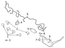 SENSOR - PARKING AID SYSTEM HU5Z-15K859-AAT FORD