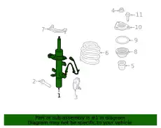 STRUT - SUSPENSION EJ7Z-18124-L FORD