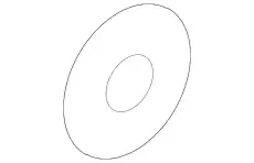 WASHER - RUBBER W704097S300 FORD