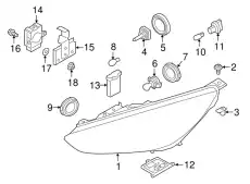 WASHER - RUBBER W704097S300 FORD