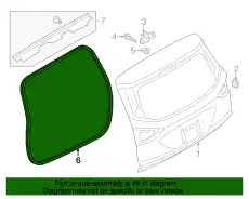 WEATHERSTRIP EJ5Z-78404A06-A FORD
