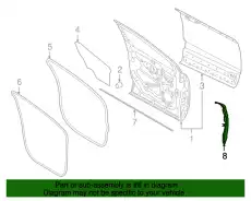 WEATHERSTRIP KA1Z5820521A FORD