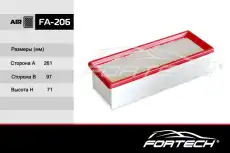 Фильтр воздушный FORTECH FA206