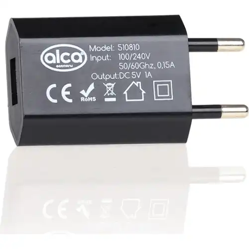З/У 230V C USB ЧЕРНОЕ ALCA (510810)