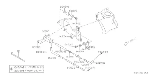 Шланг 807505311 SUBARU
