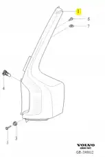  32228826 КОРПУС ЛАМПЫ VOLVO
