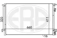 Радиатор кондиционера (конденсатор) ERA 667012