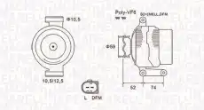 Генератор MAGNETI MARELLI 063731928010
