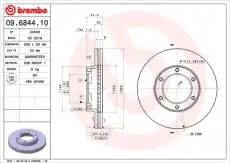 Тормозной диск BREMBO 9684410
