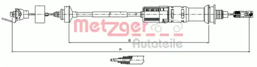 Трос сцепления METZGER 11.3925