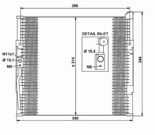 Радиатор кондиционера (конденсатор) NRF 35146
