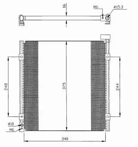 Радиатор кондиционера (конденсатор) NRF 35264