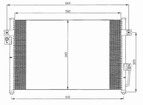 Радиатор кондиционера (конденсатор) NRF 35426