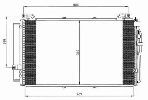 Радиатор кондиционера (конденсатор) NRF 35477
