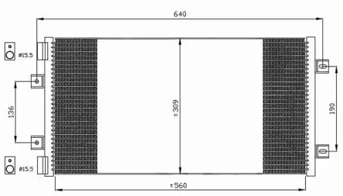 Радиатор кондиционера (конденсатор) NRF 35492
