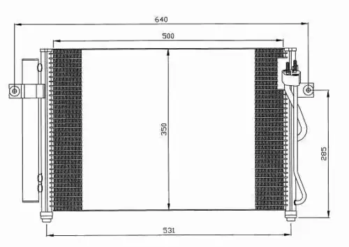 Радиатор кондиционера (конденсатор) NRF 35630