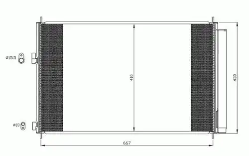 Радиатор кондиционера (конденсатор) NRF 35641