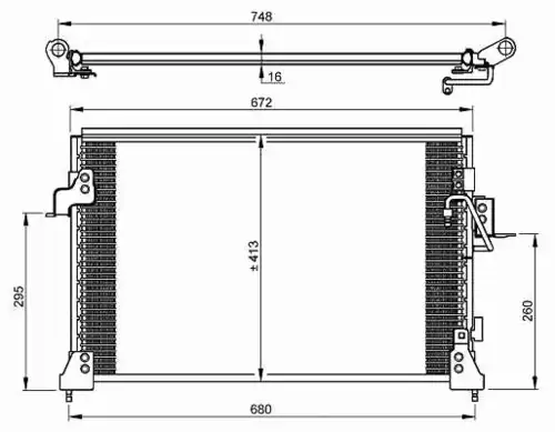 Радиатор кондиционера (конденсатор) NRF 35754