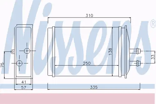 Радиатор печки NISSENS 73655