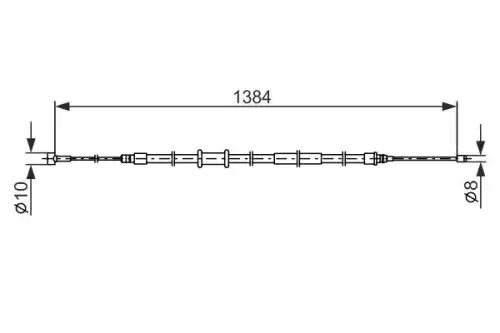 ТОРМОЗНОЙ ТРОС 1 987 482 718 BOSCH