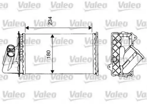 Радиатор печки VALEO 812112