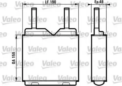 Радиатор печки VALEO 812148
