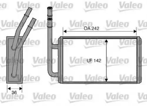 Радиатор печки VALEO 812276