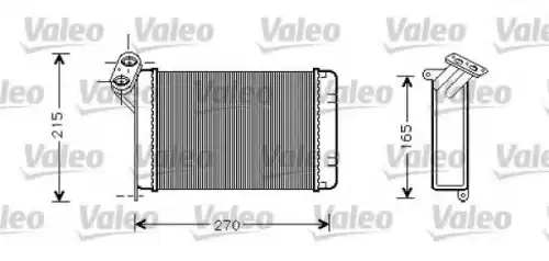 Радиатор печки VALEO 812296