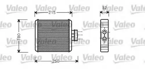 Радиатор печки VALEO 812323
