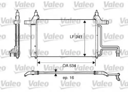 Радиатор кондиционера (конденсатор) VALEO 817669